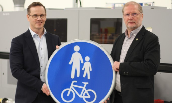 Kaskea Groupin toimitusjohtaja Vesa Rautava vasemmalla ja hallituksen puheenjohtaja Juha Mikkola.2