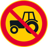 Traktorilla ajo kielletty kuva