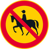 Ratsastus kielletty kuva