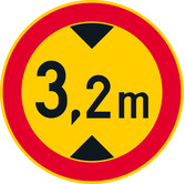 Ajoneuvon suurin sallittu korkeus 3,2 kuva
