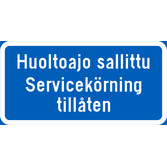 Huoltoajo sallittu kuva