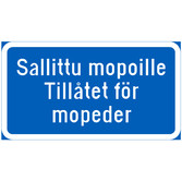 Sallittu mopoille kuva